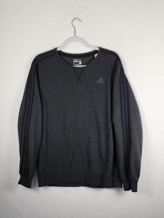 adidas Other - Adidas Essentials 3-Stripes Crewneck Sweatshirt Charcoal‎ Gray Men's Large